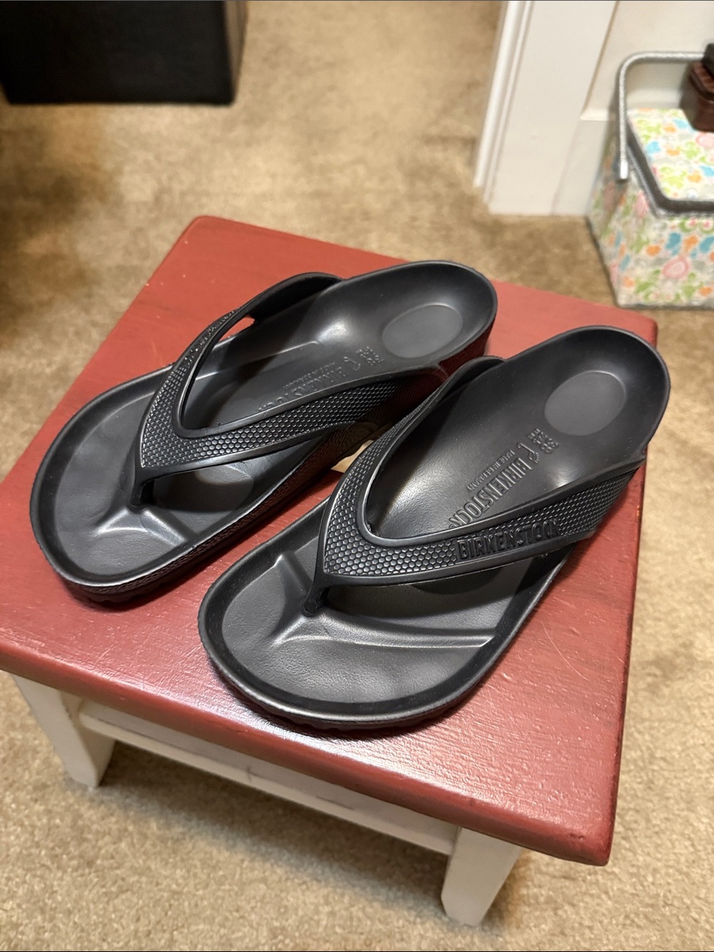 Birkenstock Ladies Black EVA Thong Sandals